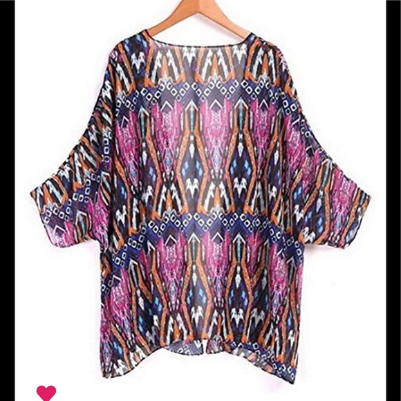 Swim Coverup - Multi Color - Picture 3 of 8